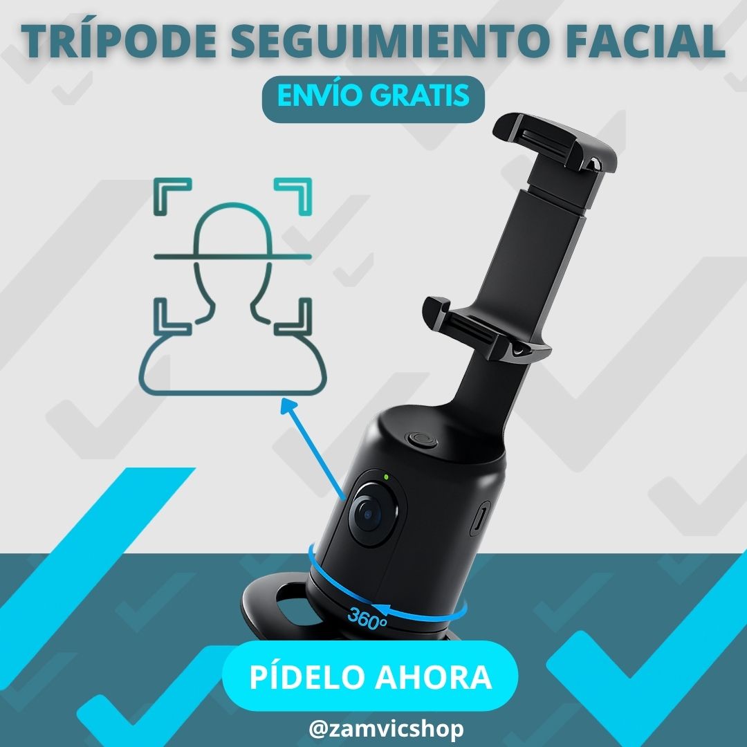 TRÍPODE CON SEGUIMIENTO FACIAL